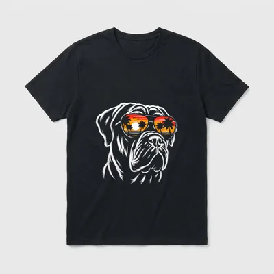 Cane Corso Hund mit Sonnenbrille T-Shirt – Klassisches T-Shirt in Schwarz