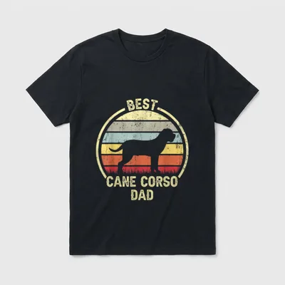 Best Dog Father Dad T-Shirt – Klassisches T-Shirt in Schwarz