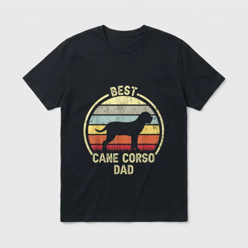Best Dog Father Dad T-Shirt – Klassisches T-Shirt in Schwarz