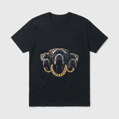 Italienischer Mastiffkopf Cane Corso T-Shirt – Klassisches T-Shirt in Schwarz