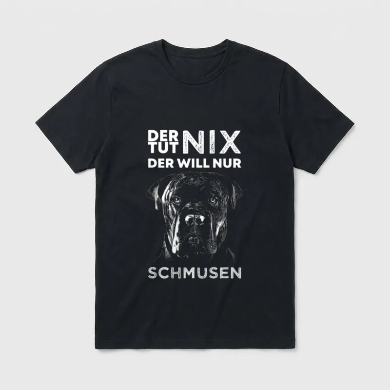 Cane Corso Hund Hunde T-Shirt 0061 – Klassisches T-Shirt in Schwarz