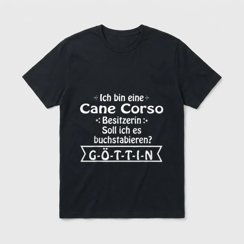 Cane Corso Cane Corso T-Shirt 0062 – Klassisches T-Shirt in Schwarz