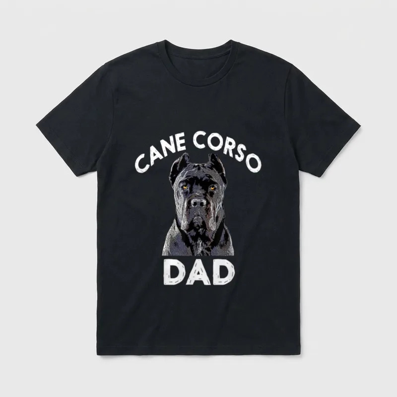 Cane Corso Dad italienisches T-Shirt – Klassisches T-Shirt in Schwarz