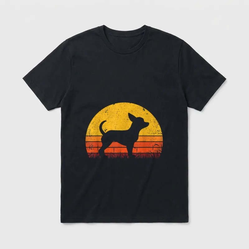 Chihuahua Mom Shirt – Klassisches T-Shirt in Schwarz