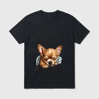 Chihuahua Offizielles Schlafshirt T-Shirt – Klassisches T-Shirt in Schwarz