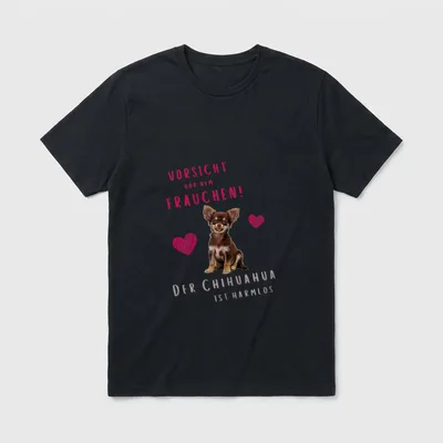mit Chihuahua Hund Spruch T-Shirt – Klassisches T-Shirt in Schwarz