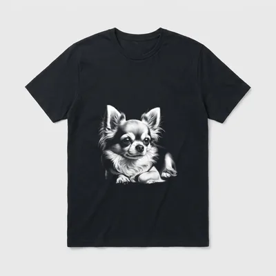 MyAnimal Ihr Lieblings-Tier Wear Chihuahua T-Shirt – Klassisches T-Shirt in Schwarz