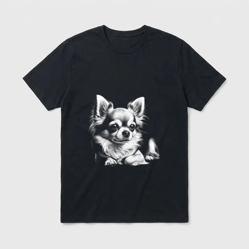 MyAnimal Ihr Lieblings-Tier Wear Chihuahua T-Shirt – Klassisches T-Shirt in Schwarz