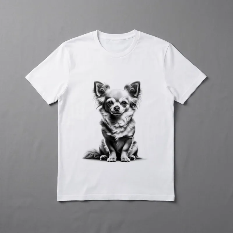 MyAnimal Süßer Chihuahua T-Shirt – Klassisches T-Shirt in Schwarz