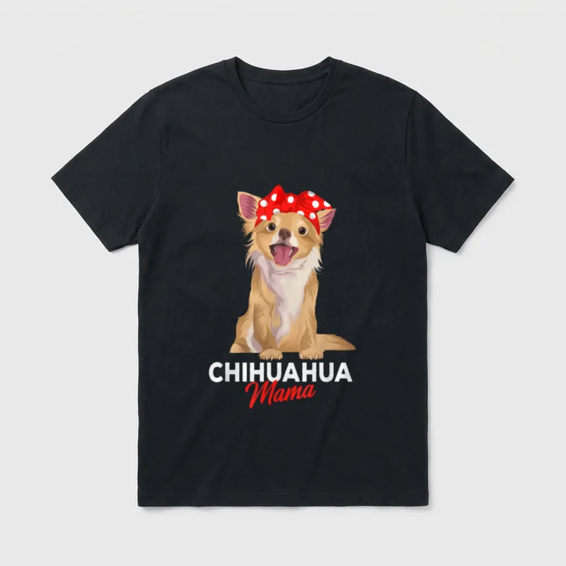 Chihuahua Mama Frauchen lustige T-Shirt – Klassisches T-Shirt in Schwarz