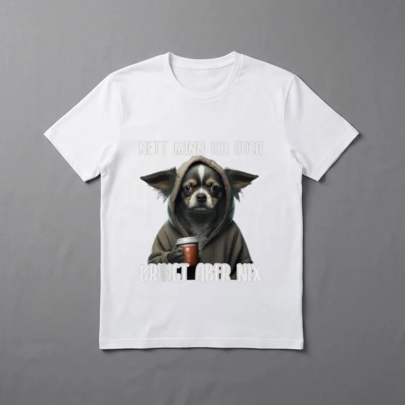 Nett Kann Ich Auch Bringt T-Shirt – Klassisches T-Shirt in Schwarz