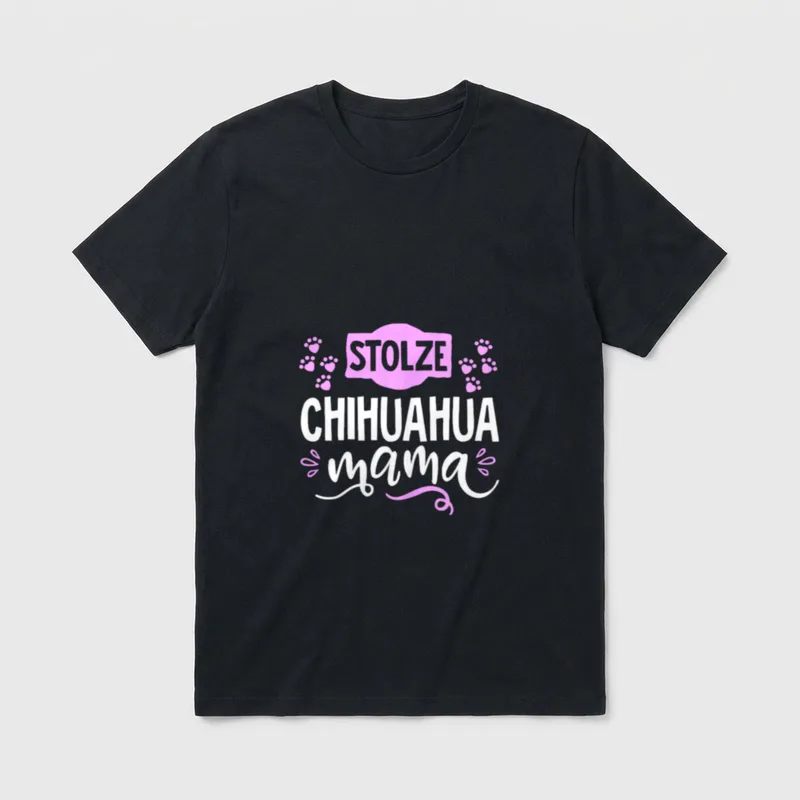 Stolze Chihuahua Mama-Süß Niedlich T-Shirt – Klassisches T-Shirt in Schwarz