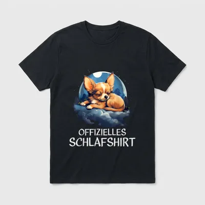 Offizielles Schlafshirt Chihuahua Nachthemd T-Shirt – Klassisches T-Shirt in Schwarz