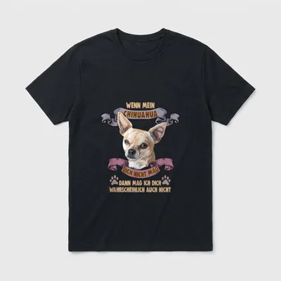 Hunde Spruch für Hundeliebhaber T-Shirt 0046 – Klassisches T-Shirt in Schwarz