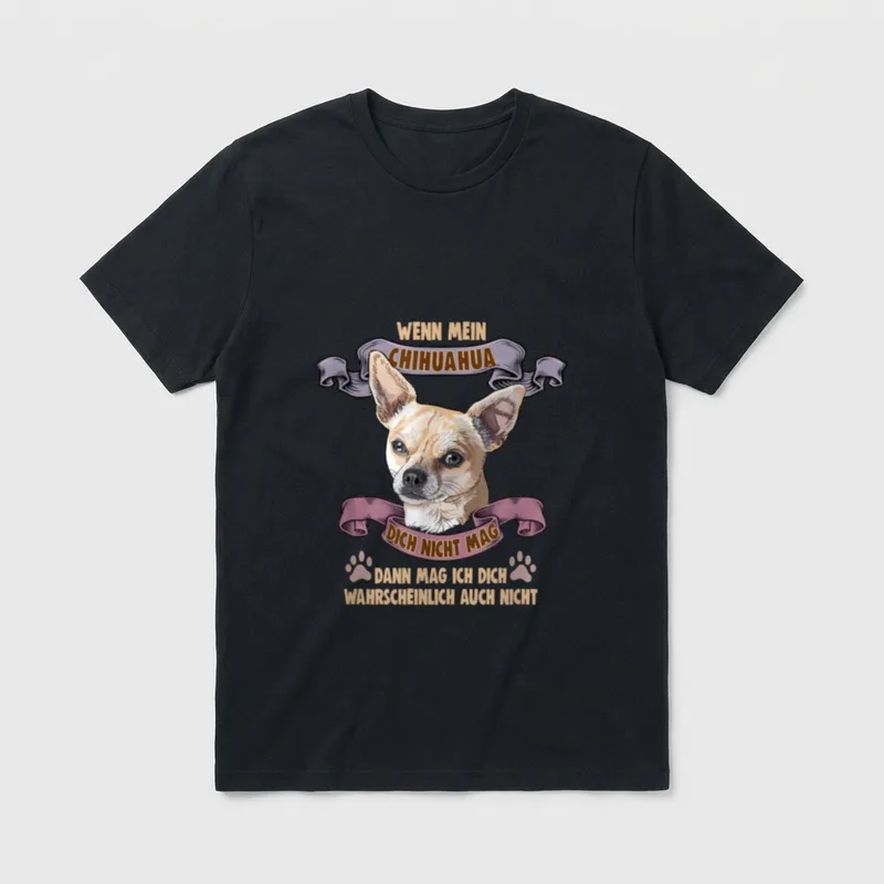 Hunde Spruch für Hundeliebhaber T-Shirt 0046 – Klassisches T-Shirt in Schwarz