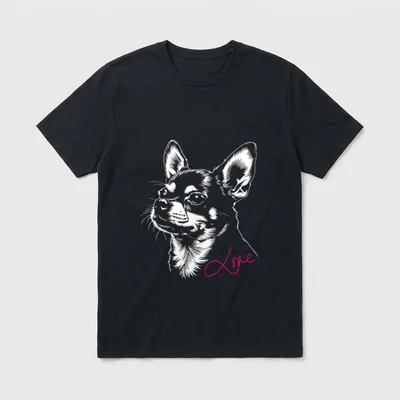 Chihuahuadogs by mischga Erwachsene T-Shirt – Klassisches T-Shirt in Schwarz
