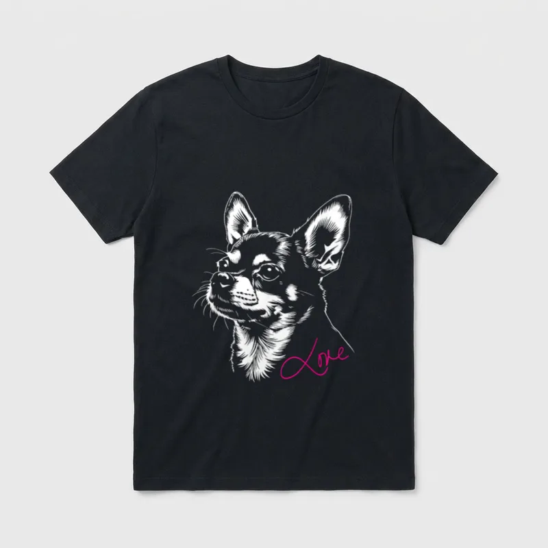 Chihuahuadogs by mischga Erwachsene T-Shirt – Klassisches T-Shirt in Schwarz