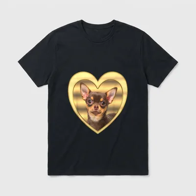 Chihuahua Chihuahua Hund Chihuahua T-Shirt 0055 – Klassisches T-Shirt in Schwarz