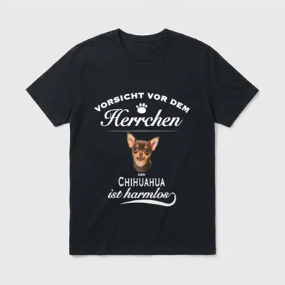 Chihuahua Chihuahua Hund Chihuahua T-Shirt 0057 – Klassisches T-Shirt in Schwarz