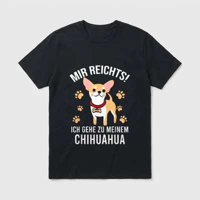 Chihuahua Hundebesitzer T-Shirt – Klassisches T-Shirt in Schwarz