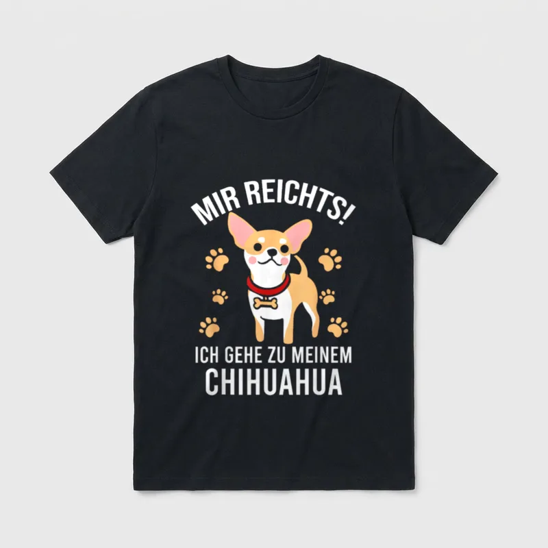 Chihuahua Hundebesitzer T-Shirt – Klassisches T-Shirt in Schwarz