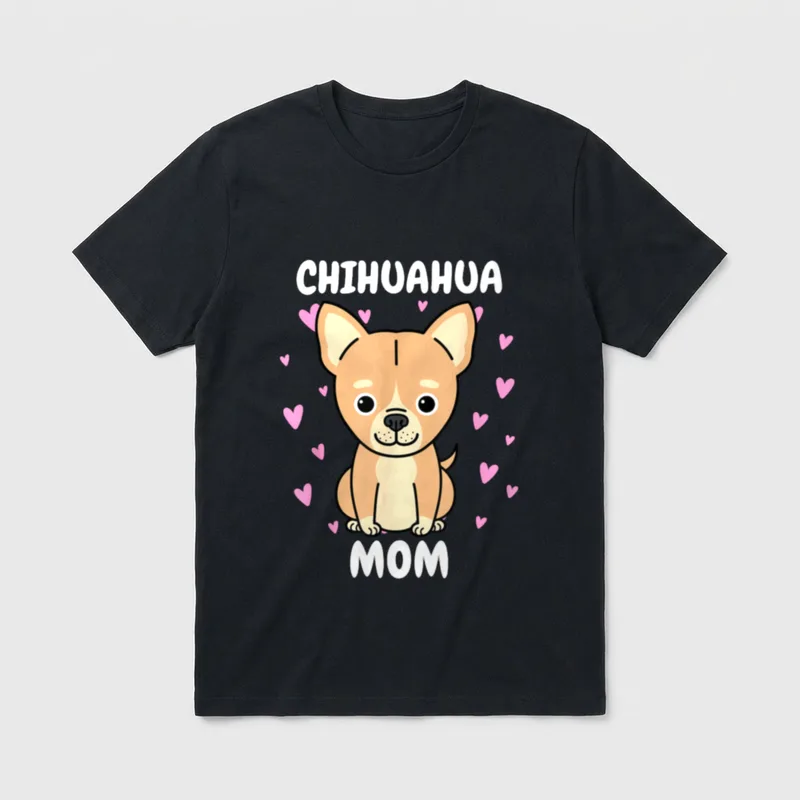 Chihuahua Mama zum Muttertag T-Shirt – Klassisches T-Shirt in Schwarz