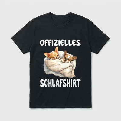 Lustiges Chihuahua Chiwawa Hund T-Shirt – Klassisches T-Shirt in Schwarz