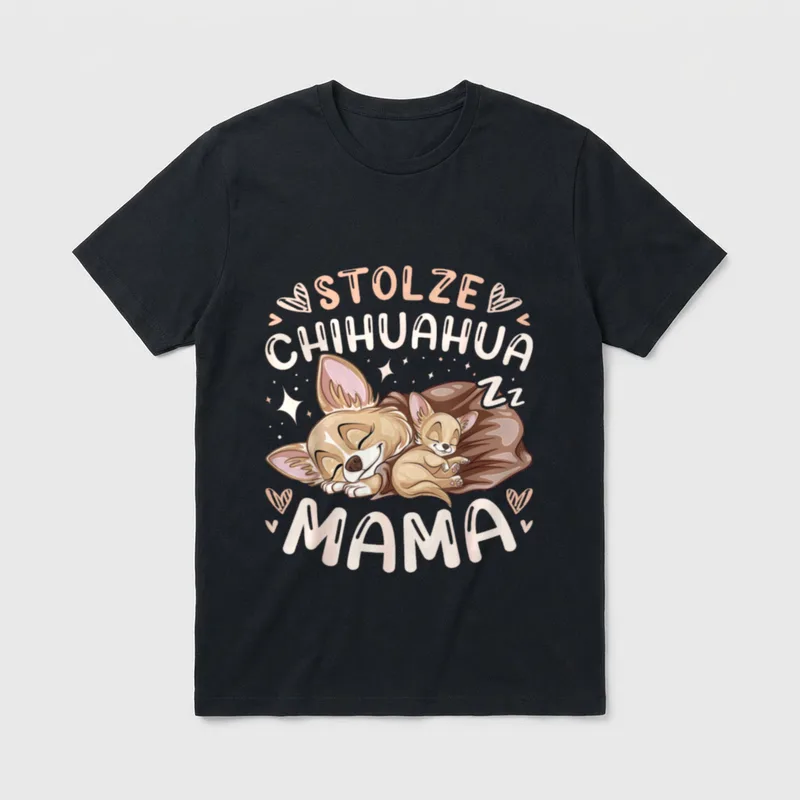 Stolze Chihuahua Mama Hund T-Shirt – Klassisches T-Shirt in Schwarz