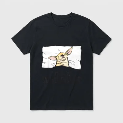 Offizielles Schlafshirt Chihuahua Schlafanzug T-Shirt – Klassisches T-Shirt in Schwarz