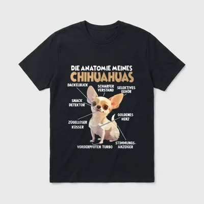 Chihuahua Hundehalter T Chihuahua T-Shirt – Klassisches T-Shirt in Schwarz