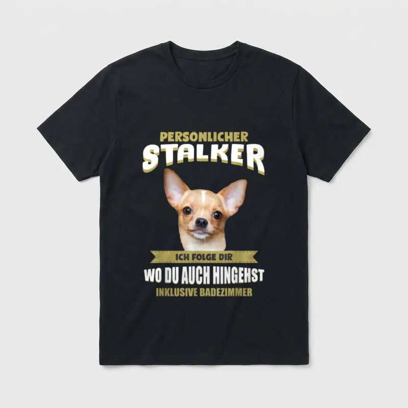 Chihuahua Chihuahua Hund T-Shirt 0084 – Klassisches T-Shirt in Schwarz