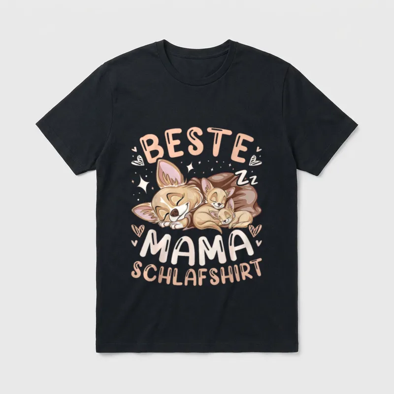 Beste Mama Schlafshirt Mutter T-Shirt – Klassisches T-Shirt in Schwarz