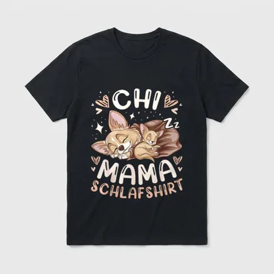 Chi Mama Schlafshirt Mutter T-Shirt – Klassisches T-Shirt in Schwarz