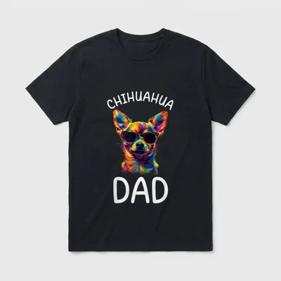 Chihuahua Lovers Design Chihuahua T-Shirt – Klassisches T-Shirt in Schwarz