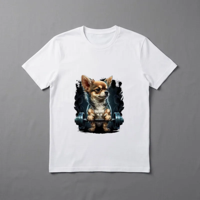 Chihuahua Fitness Bodybuilding Gym T-Shirt – Klassisches T-Shirt in Schwarz