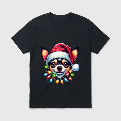 Hundebesitzer Lieblingshund Xmas Chihuahua T-Shirt – Klassisches T-Shirt in Schwarz