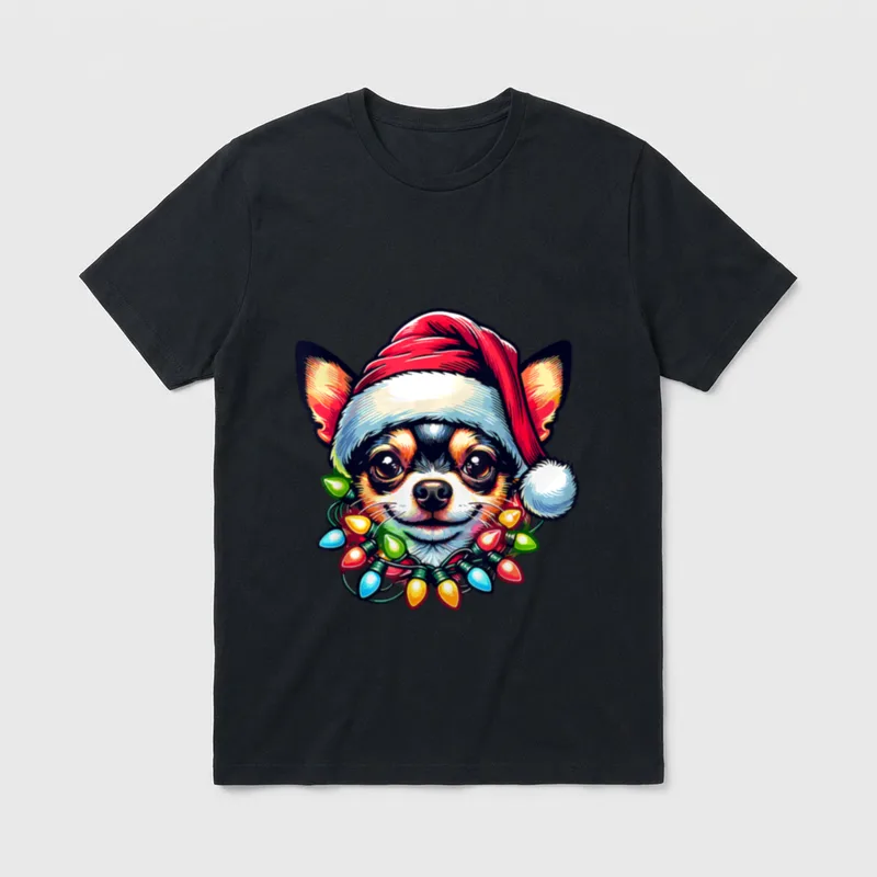 Hundebesitzer Lieblingshund Xmas Chihuahua T-Shirt – Klassisches T-Shirt in Schwarz