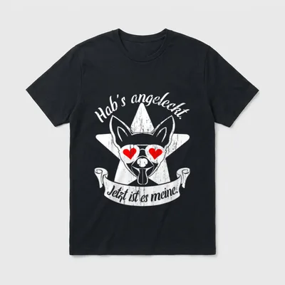 Habs angeleckt jetzt ist T-Shirt – Klassisches T-Shirt in Schwarz