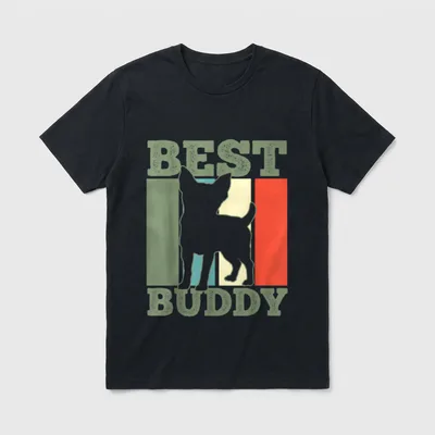 Chihuahua T-Shirt 0117 – Klassisches T-Shirt in Schwarz