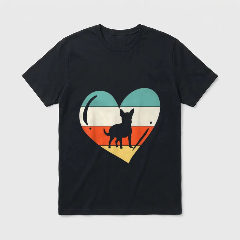 Chihuahua T-Shirt 0119 – Klassisches T-Shirt in Schwarz