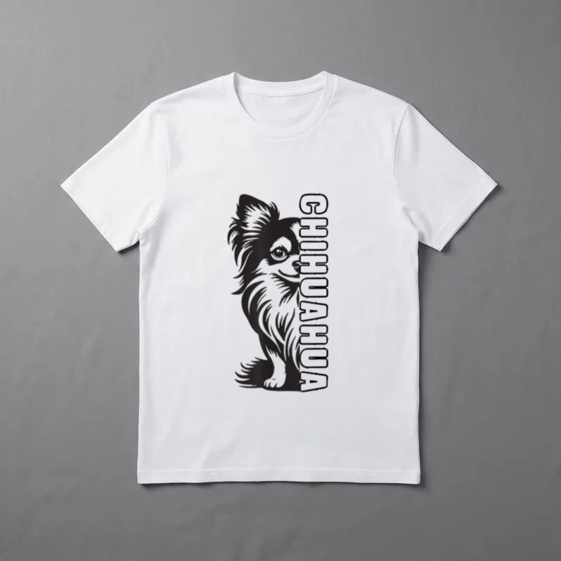 Chihuahua Hund Herrchen Frauchen T-Shirt 0126 – Klassisches T-Shirt in Schwarz