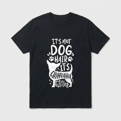 Chihuahua Hund Herrchen Lustig T-Shirt – Klassisches T-Shirt in Schwarz