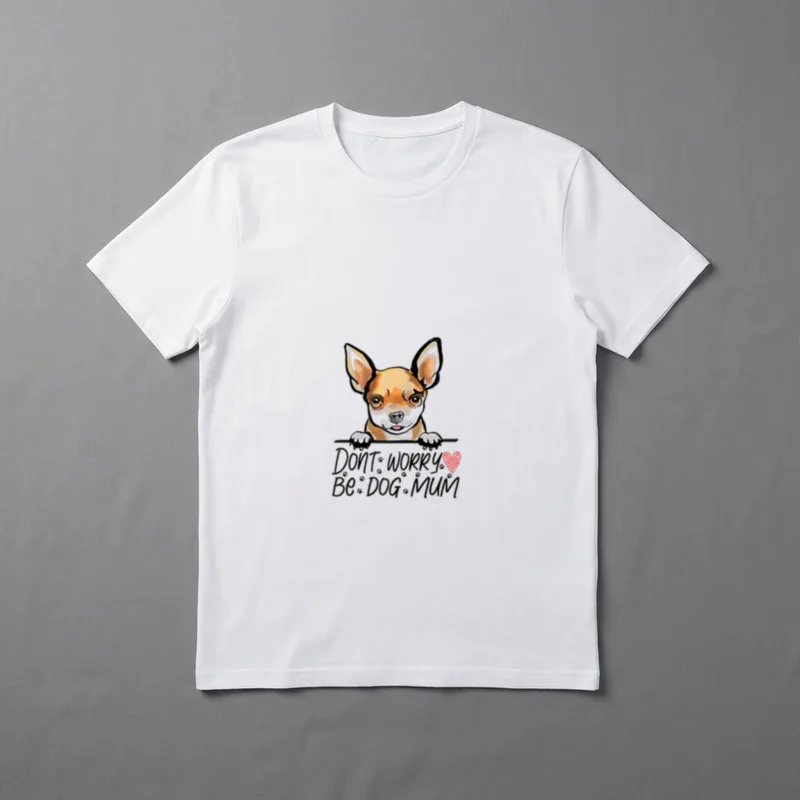 Hunderasse Chihuahua Hund Mama T-Shirt – Klassisches T-Shirt in Schwarz