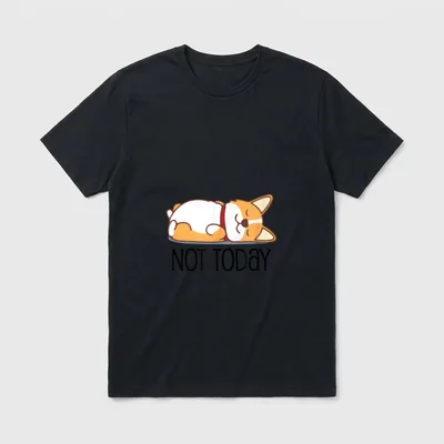 Cute Corgi lustig Hund T-Shirt – Klassisches T-Shirt in Schwarz