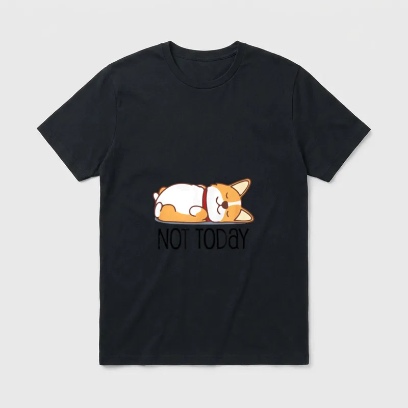 Cute Corgi lustig Hund T-Shirt – Klassisches T-Shirt in Schwarz