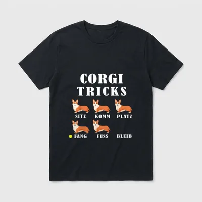 Corgi Tricks Hundebesitzer Haustier T-Shirt – Klassisches T-Shirt in Schwarz