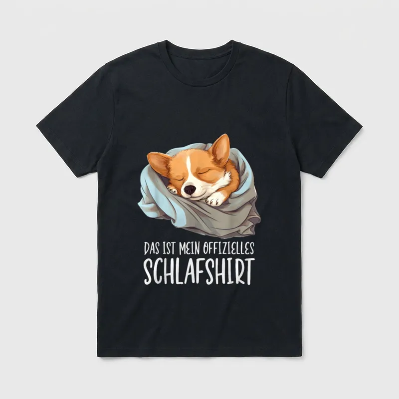 Süßer Corgi Hundebesitzer Offizielles T-Shirt – Klassisches T-Shirt in Schwarz