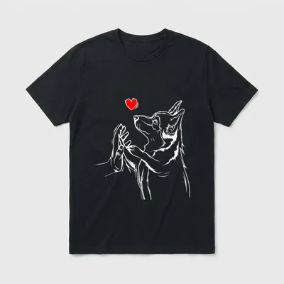 Corgi Liebe Hundehalter Frauchen T-Shirt – Klassisches T-Shirt in Schwarz
