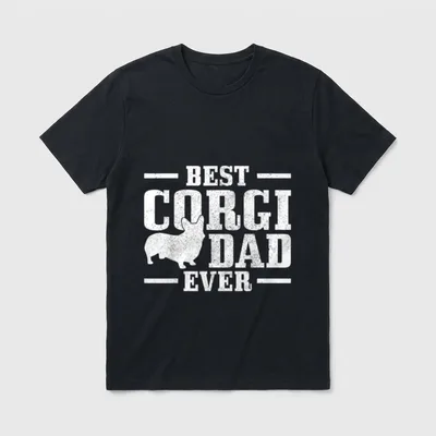 Best Corgi Dad Ever T-Shirt – Klassisches T-Shirt in Schwarz