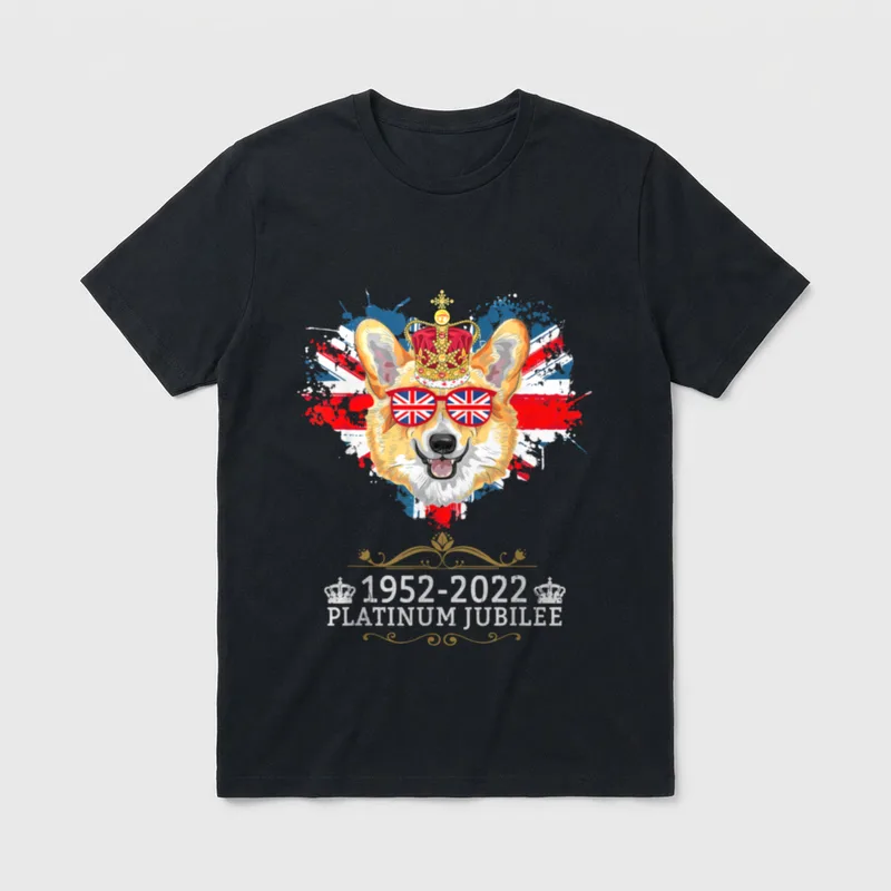 Platinum Jubilee 2022 Union T-Shirt – Klassisches T-Shirt in Schwarz